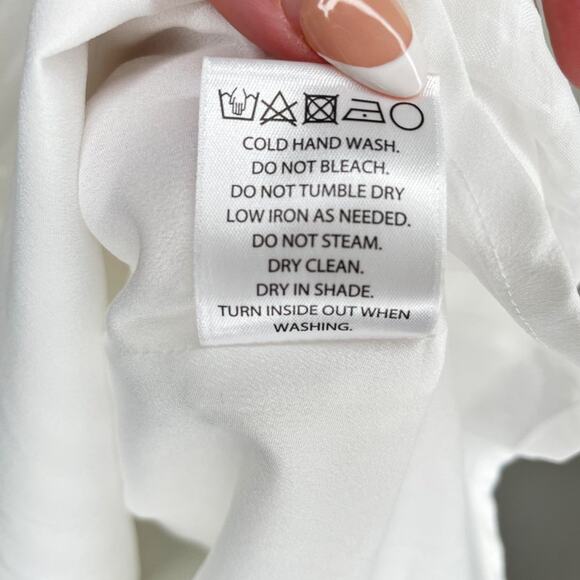 Shilla Chevron Swiss Clip Dot Short Sleeve Classy Fit and Flare Mini Dress Small - Picture 14 of 14